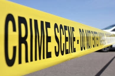 Crime scene police tape for criminal defense case